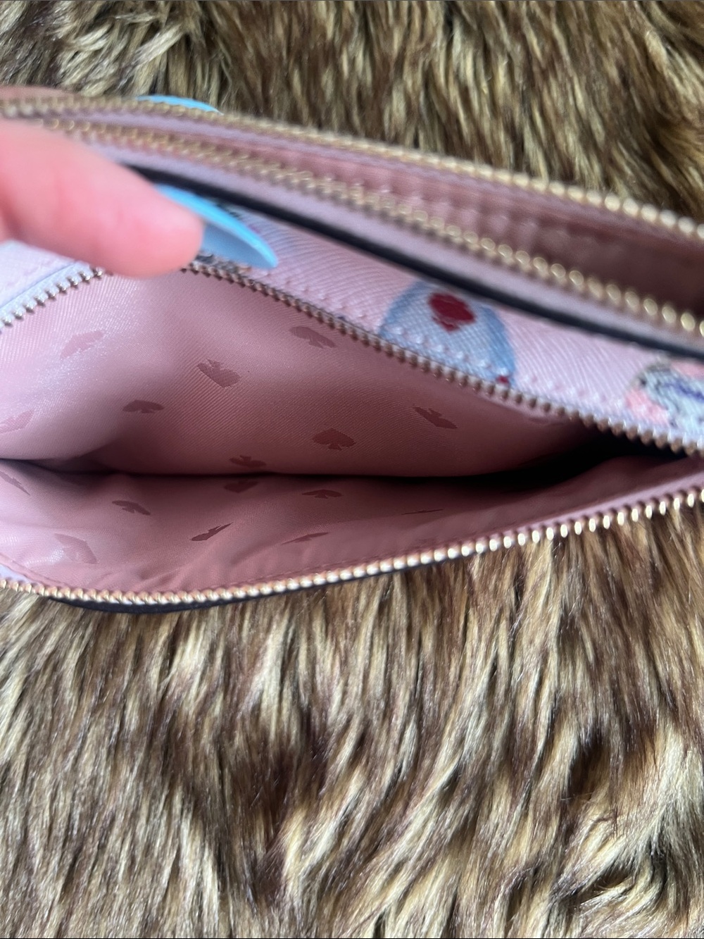 NWOT Kate Spade Pink Champagne Bottle Wristlet Clutch - Picture 8 of 9